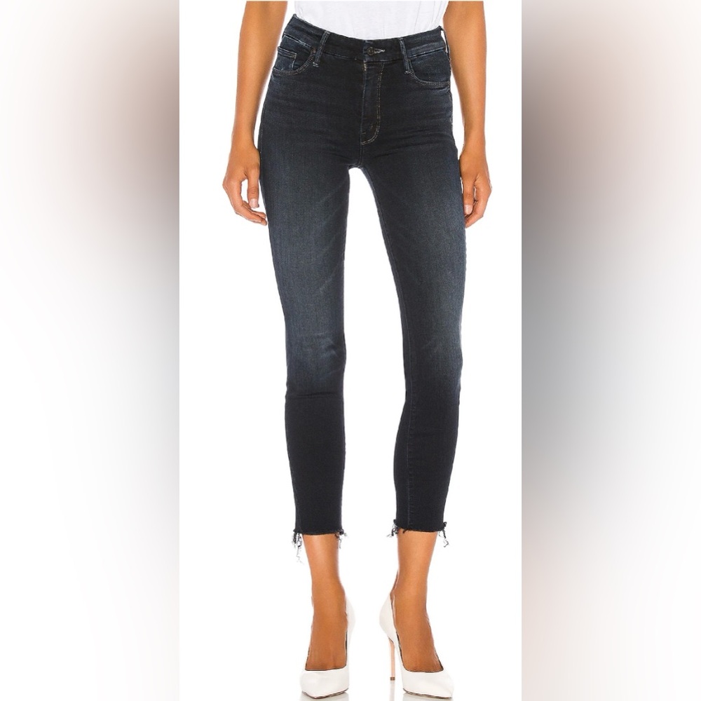 MOTHER High Waisted Looker Ankle Fray, size 29